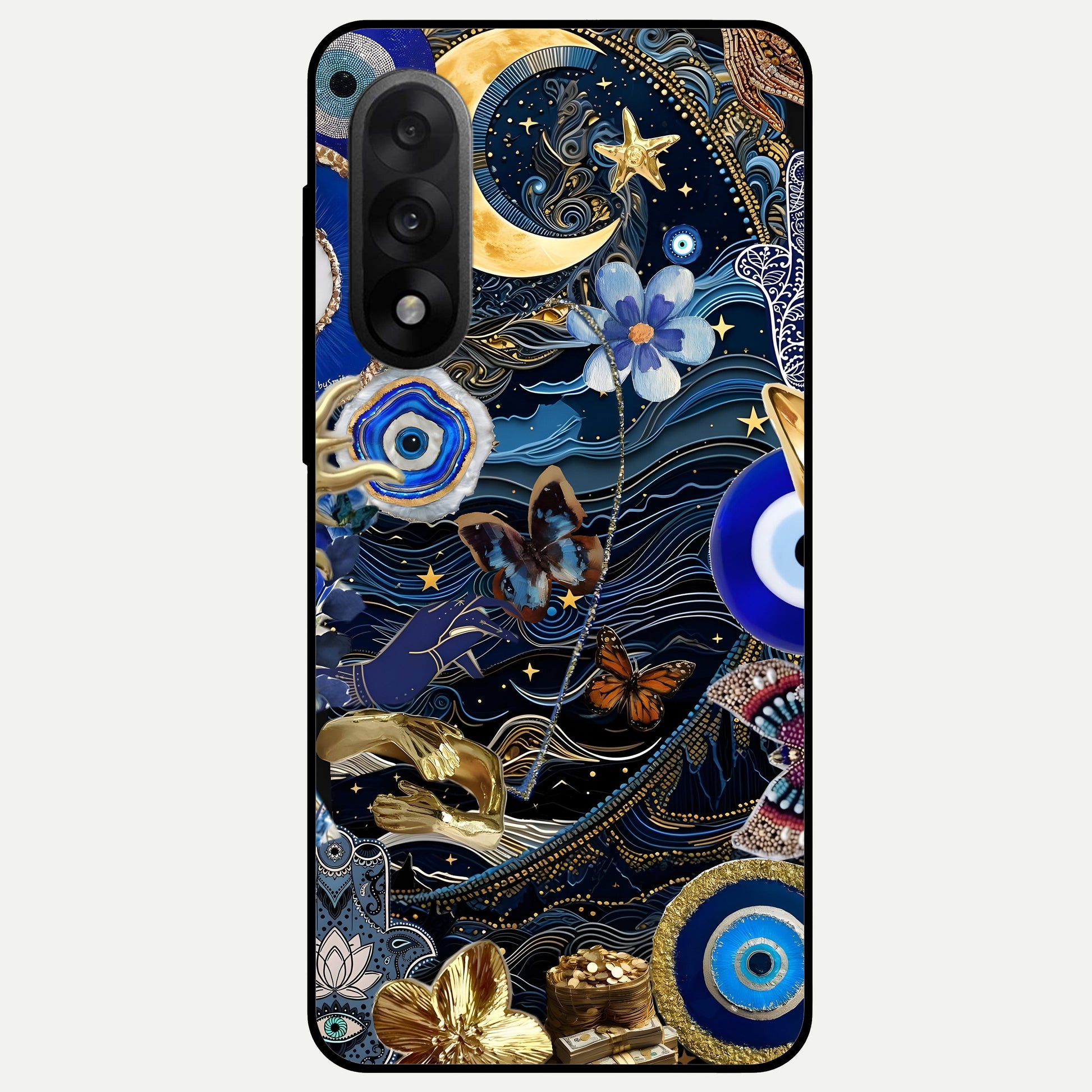  Golden Moon Magic Glass Case For Oneplus Nord 5 back cover – full design glossy printed glass finish