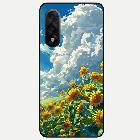  Golden Sun Glory Glass Case For Oneplus Nord 5 back cover – full design glossy printed glass finish