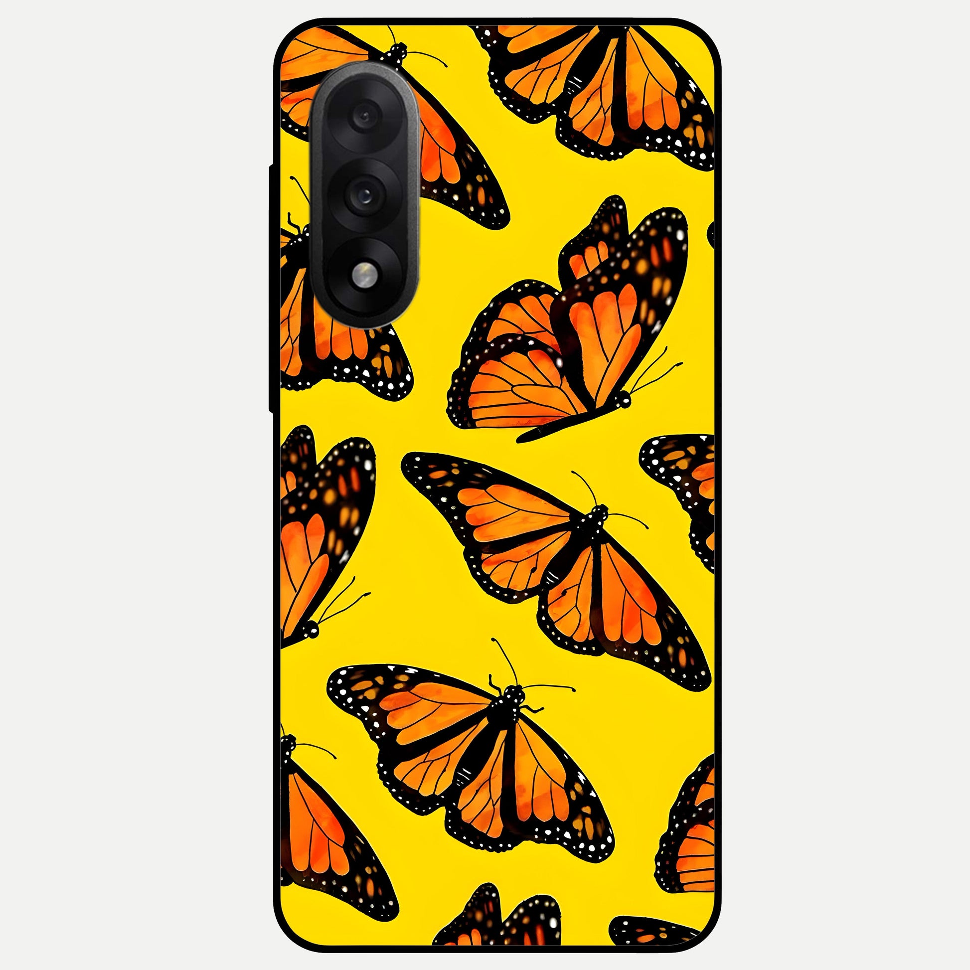  Golden Wing Flight Glass Case For Oneplus Nord 5 back cover – full design glossy printed glass finish