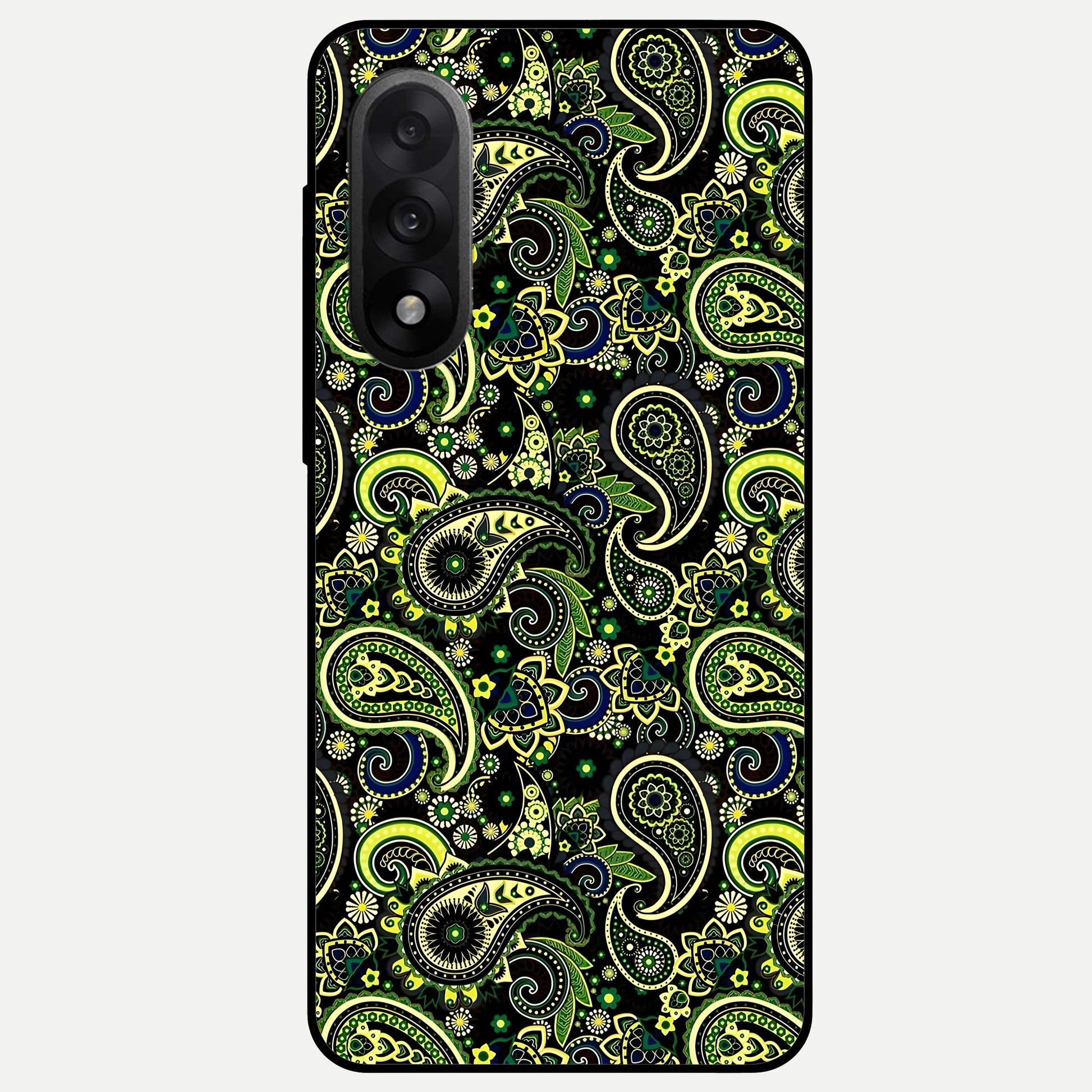  Green Lemon Glass Case For Oneplus Nord 5 back cover – full design glossy printed glass finish