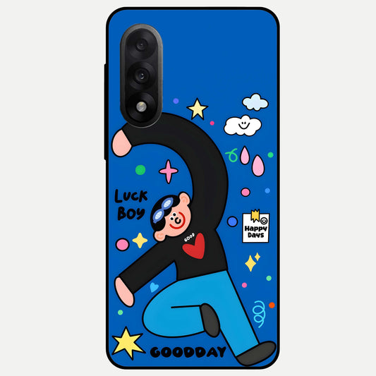  Happy Luck Vibe Glass Case For Oneplus Nord 5 back cover – full design glossy printed glass finish