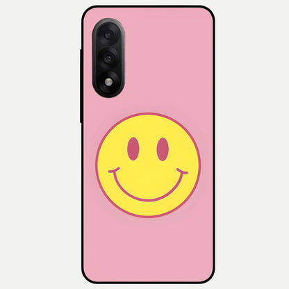  Happy Pink Mood Glass Case For Oneplus Nord 5 back cover – full design glossy printed glass finish