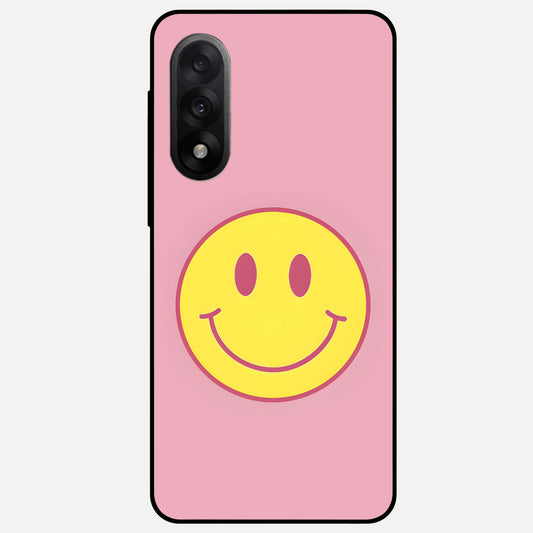  Happy Pink Mood Glass Case For Oneplus Nord 5 back cover – full design glossy printed glass finish