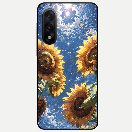  Heavenly Sunflower Rise Glass Case For Oneplus Nord 5 back cover – full design glossy printed glass finish