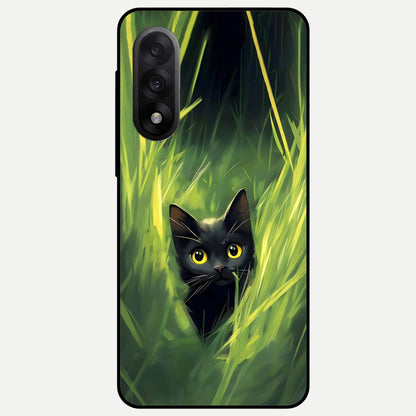  Hidden Cat Whisper Glass Case For Oneplus Nord 5 back cover – full design glossy printed glass finish