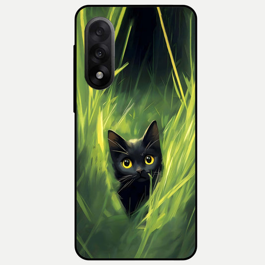  Hidden Cat Whisper Glass Case For Oneplus Nord 5 back cover – full design glossy printed glass finish