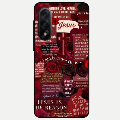  Jesus Love Heals Glass Case For Oneplus Nord 5 back cover – full design glossy printed glass finish