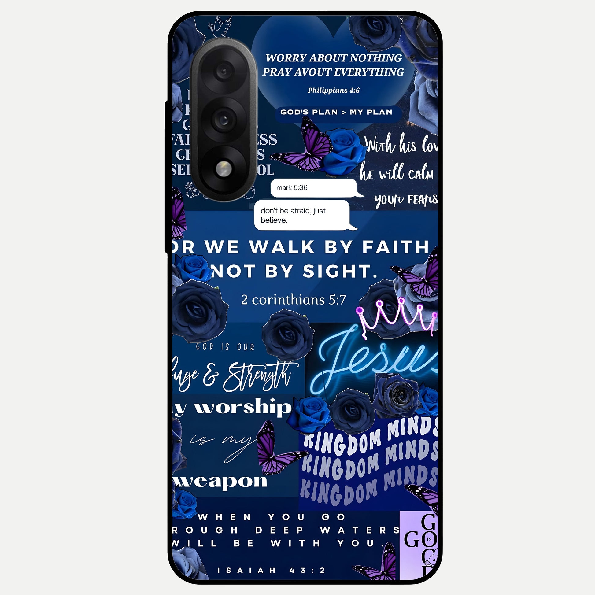  Kingdom Faith Glow Glass Case For Oneplus Nord 5 back cover – full design glossy printed glass finish
