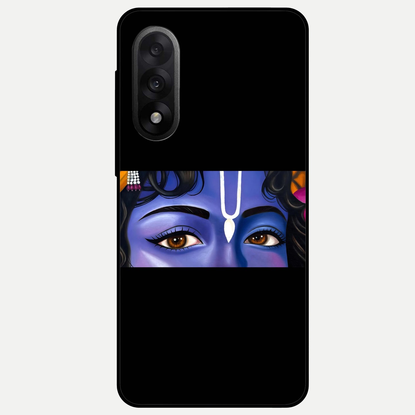  Krishna Eye Glass Case For Oneplus Nord 5 back cover – full design glossy printed glass finish