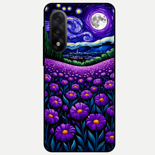  Lavender Moon Field Glass Case For Oneplus Nord 5 back cover – full design glossy printed glass finish