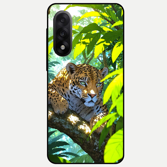  Leopard in Jungle Glass Case For Oneplus Nord 5 back cover – full design glossy printed glass finish