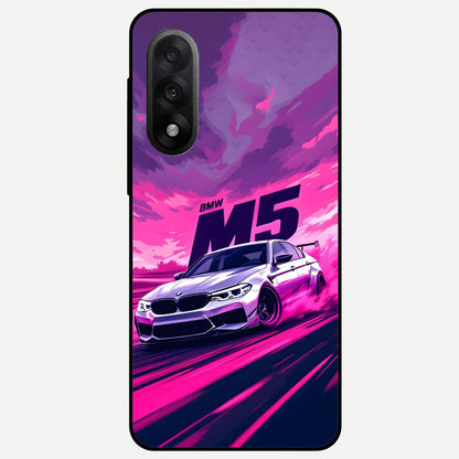  MS Neon Car Glass Case For Oneplus Nord 5 back cover – full design glossy printed glass finish