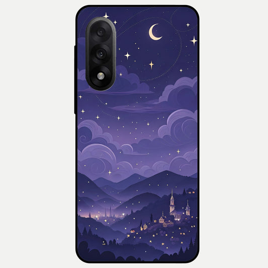  Minimal Night View Glass Case For Oneplus Nord 5 back cover – full design glossy printed glass finish