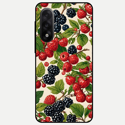  Mixed Berry Collage Glass Case For Oneplus Nord 5 back cover – full design glossy printed glass finish