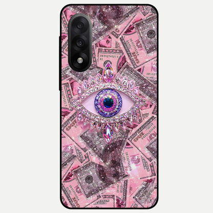  Money Eye Luxe Glass Case For Oneplus Nord 5 back cover – full design glossy printed glass finish