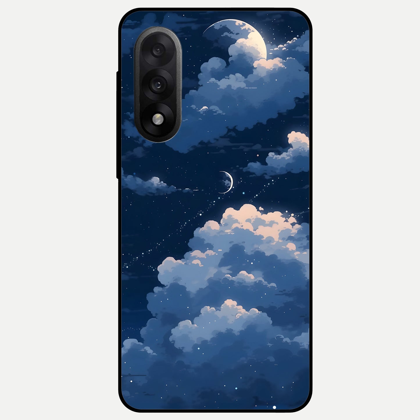  Moon Dream Haze Glass Case For Oneplus Nord 5 back cover – full design glossy printed glass finish