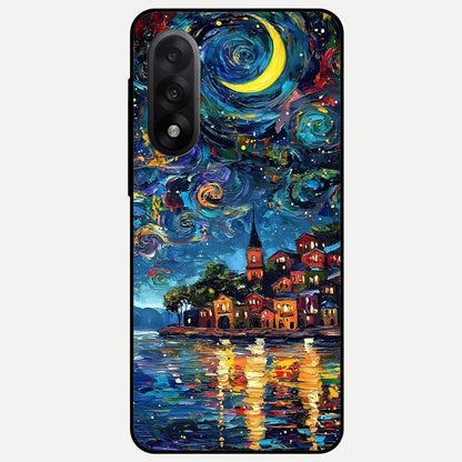 Moonlight Harbor Glow Glass Case For Oneplus Nord 5 back cover – full design glossy printed glass finish