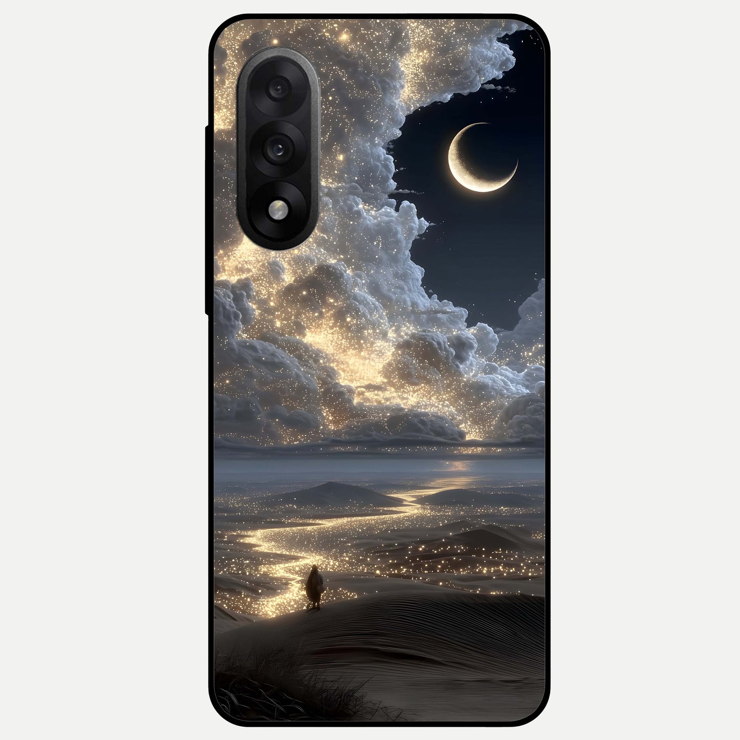  Moonlight Spark Path Glass Case For Oneplus Nord 5 back cover – full design glossy printed glass finish