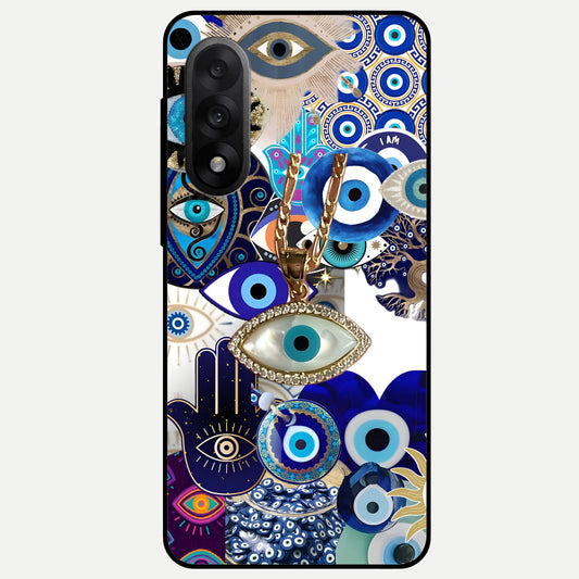  Mystic Charm Eye Glass Case For Oneplus Nord 5 back cover – full design glossy printed glass finish