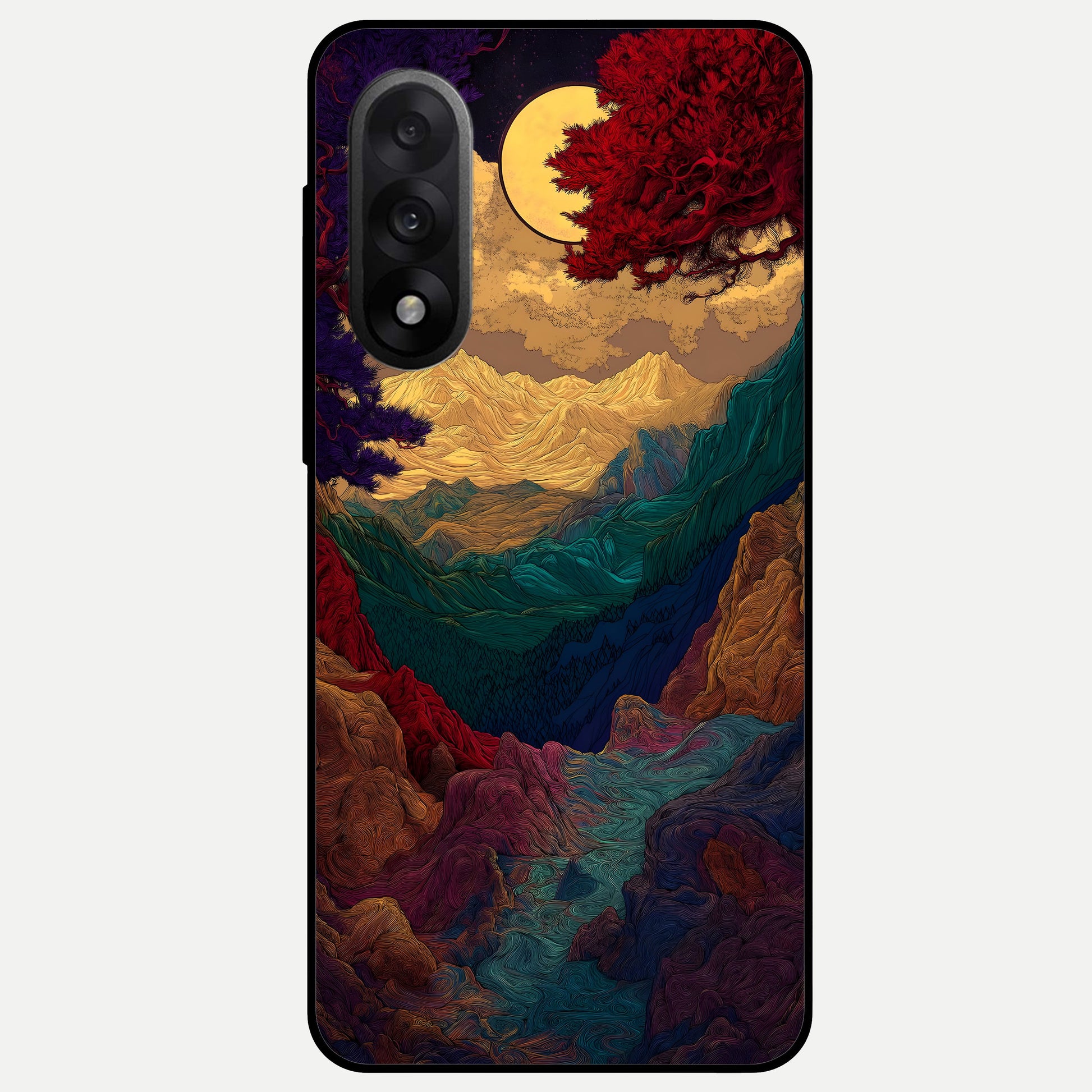  Mystic Valley Light Glass Case For Oneplus Nord 5 back cover – full design glossy printed glass finish