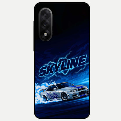  Neon Drift Beast Glass Case For Oneplus Nord 5 back cover – full design glossy printed glass finish