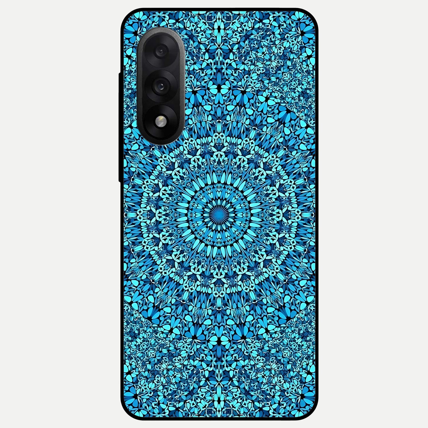  Ocean Bloom Mandala Glass Case For Oneplus Nord 5 back cover – full design glossy printed glass finish