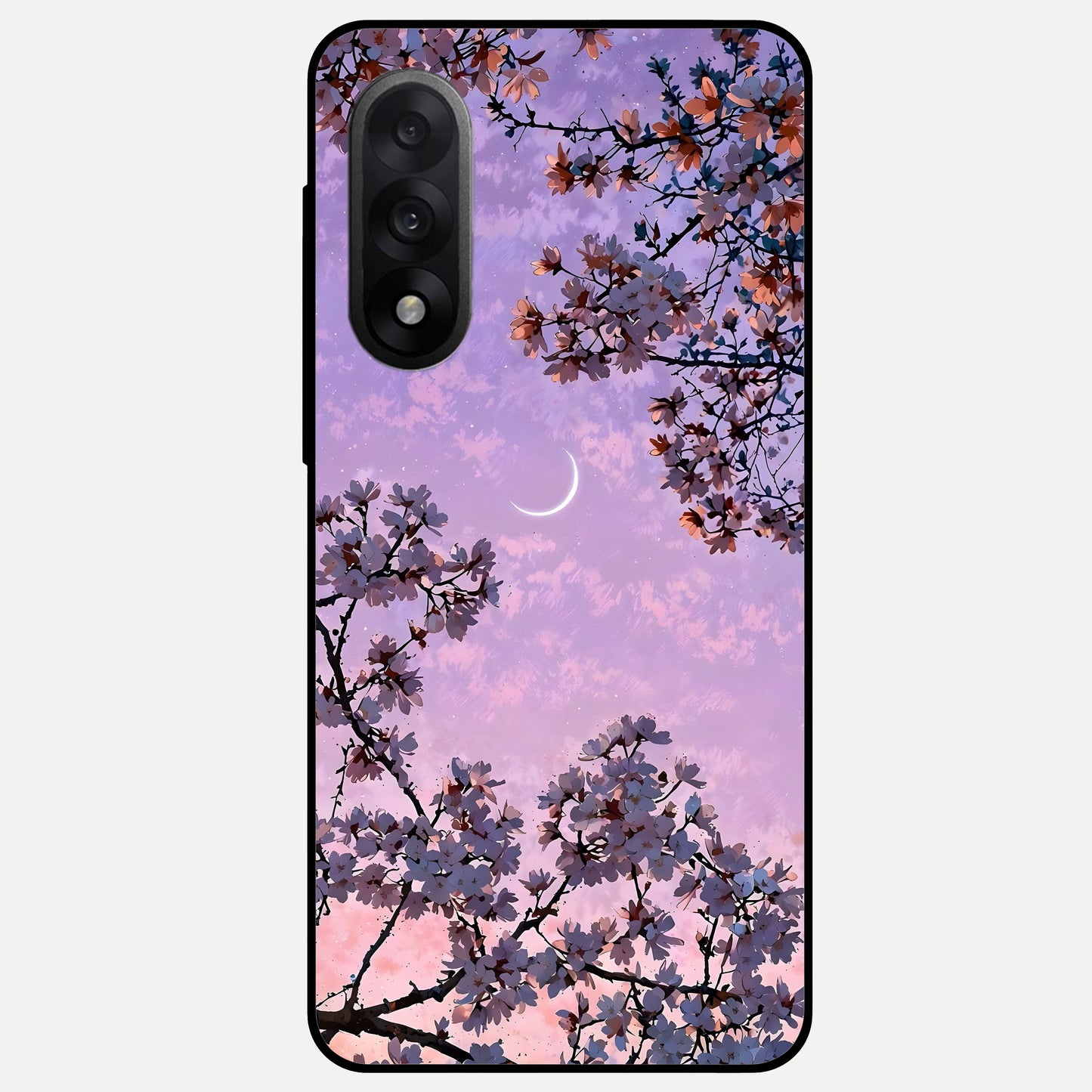  Purple Serenity Moon Glass Case For Oneplus Nord 5 back cover – full design glossy printed glass finish