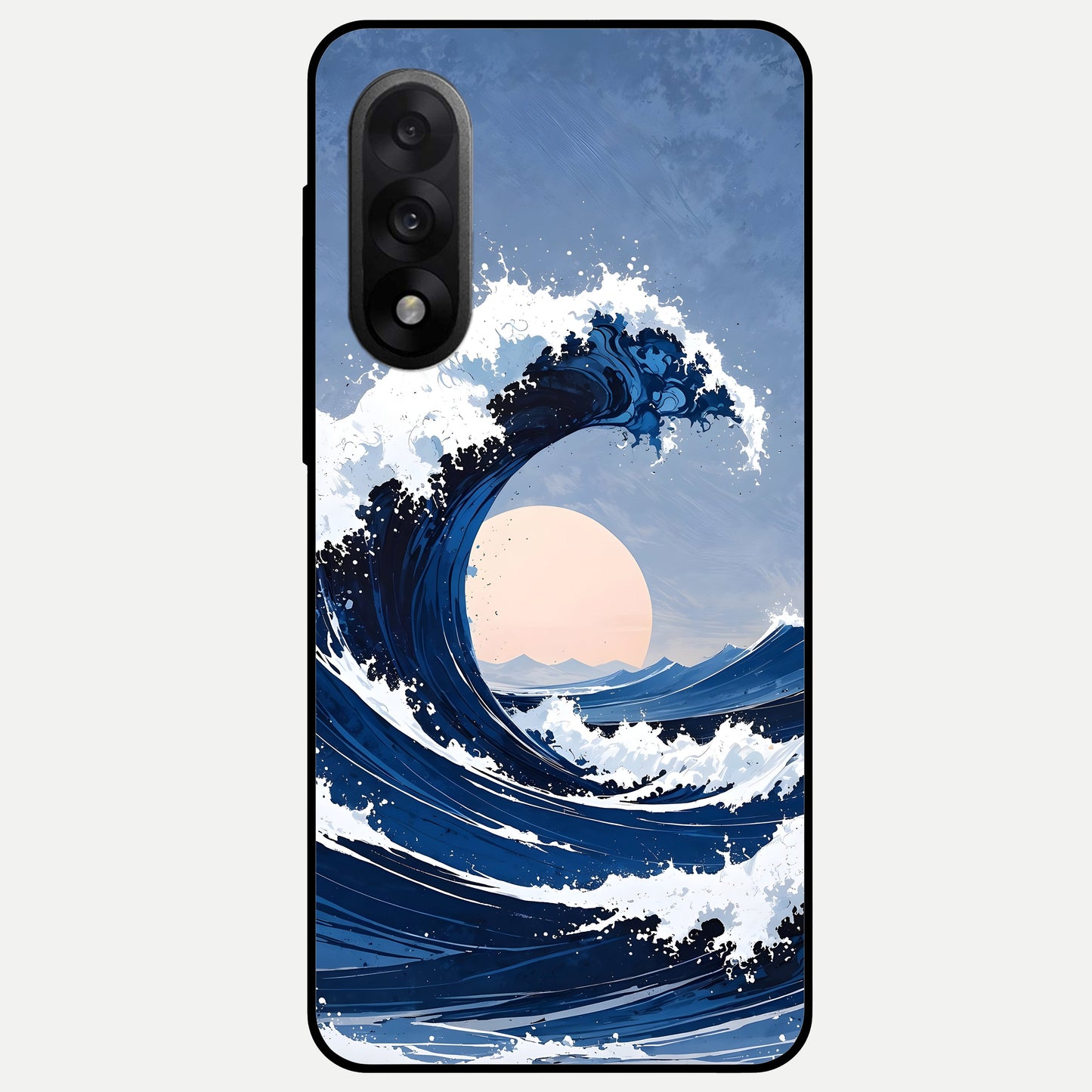  Rising Tide Power Glass Case For Oneplus Nord 5 back cover – full design glossy printed glass finish
