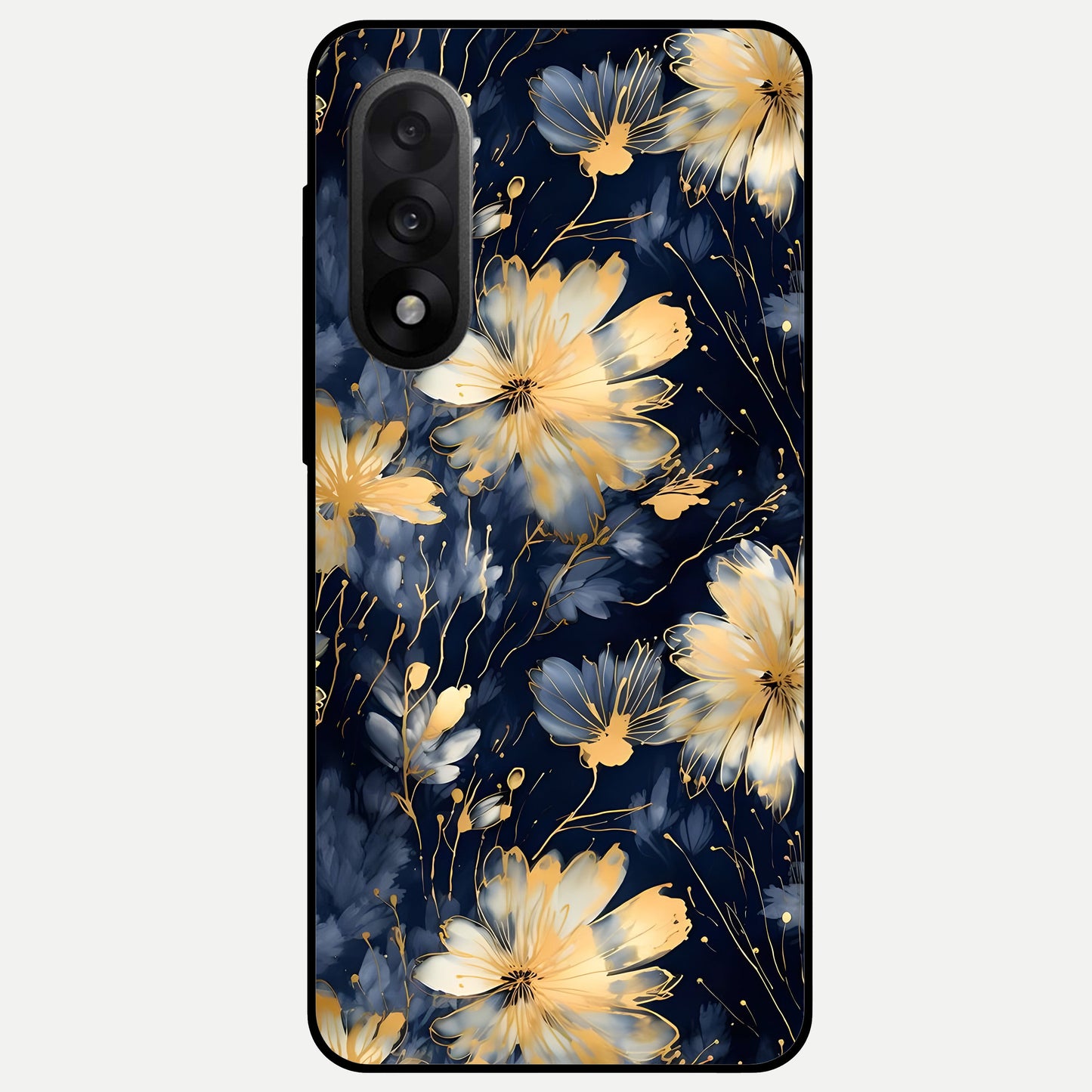  Royal Petal Dream Glass Case For Oneplus Nord 5 back cover – full design glossy printed glass finish
