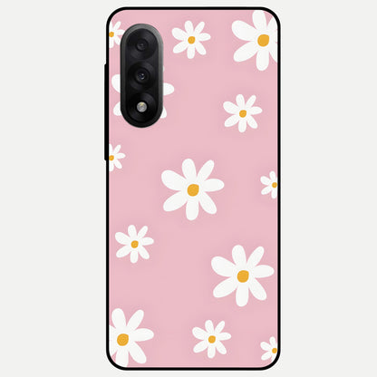  Soft Daisy Bliss Glass Case For Oneplus Nord 5 back cover – full design glossy printed glass finish