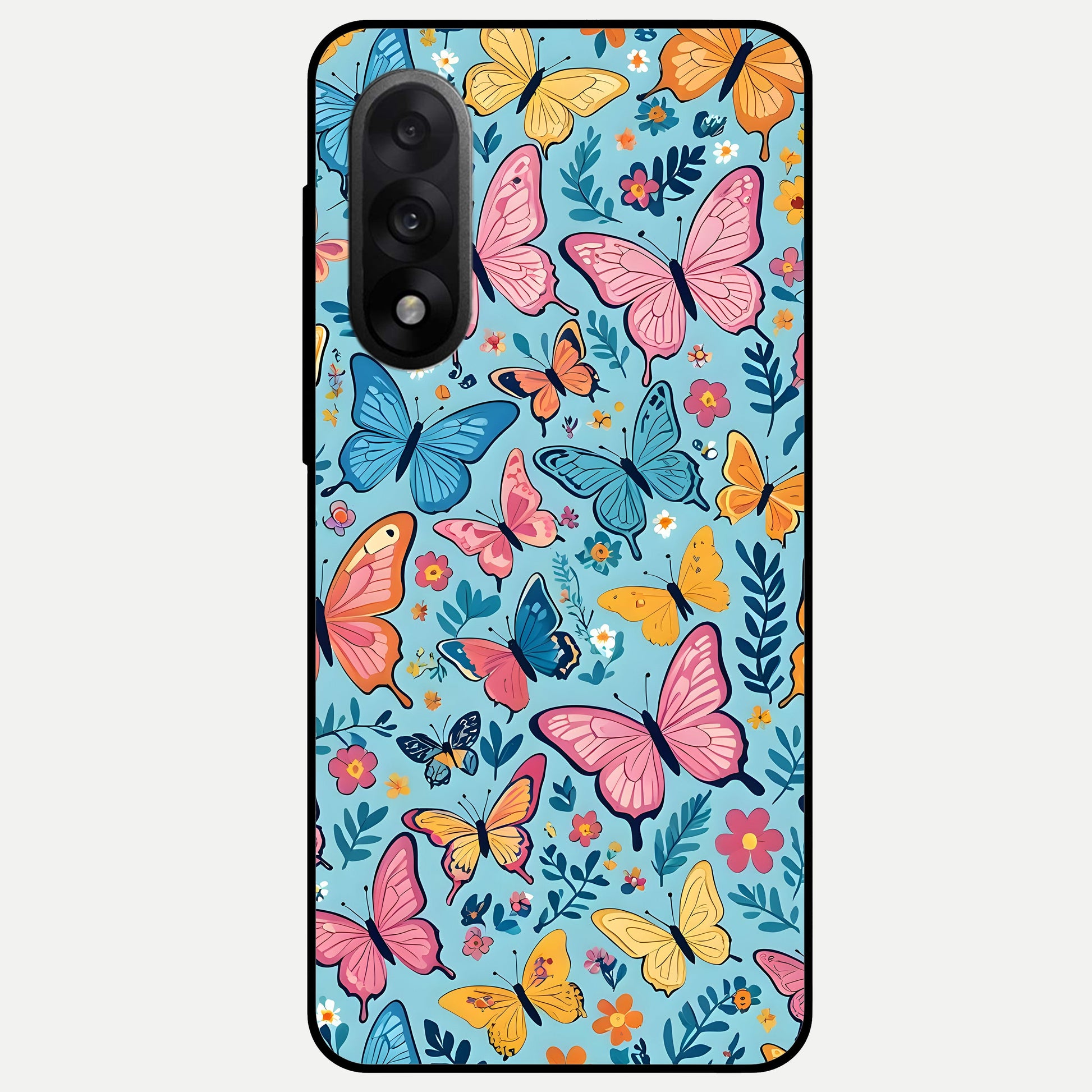  Spring Wing Garden Glass Case For Oneplus Nord 5 back cover – full design glossy printed glass finish