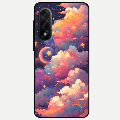  Starlit Dream Clouds Glass Case For Oneplus Nord 5 back cover – full design glossy printed glass finish