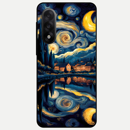  Starry Sky Serenity Glass Case For Oneplus Nord 5 back cover – full design glossy printed glass finish