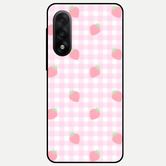  Strawberry Picnic Love Glass Case For Oneplus Nord 5 back cover – full design glossy printed glass finish