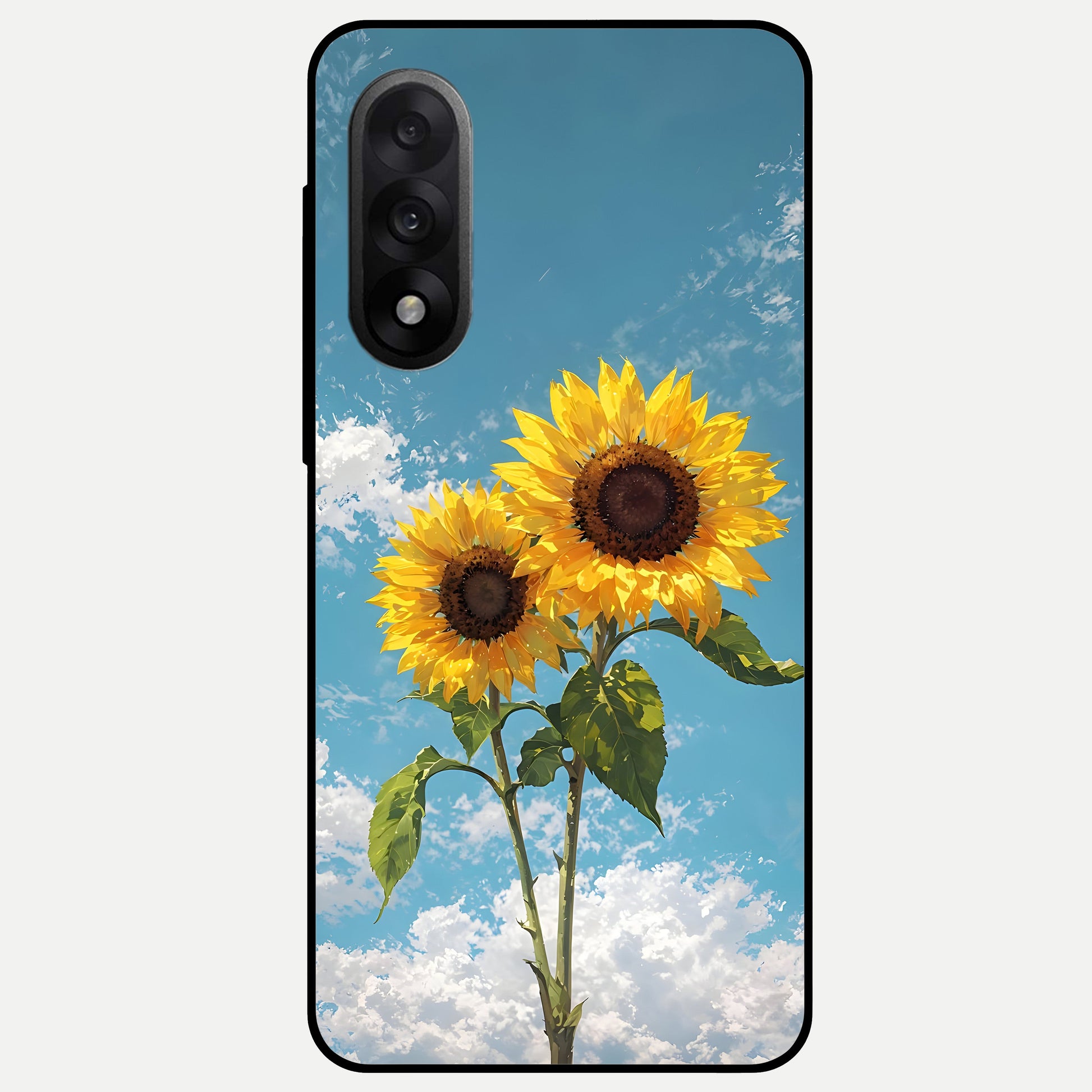  Sunlit Daisy Glow Glass Case For Oneplus Nord 5 back cover – full design glossy printed glass finish