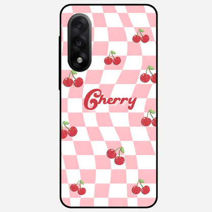  Sweet Cherry Vibes Glass Case For Oneplus Nord 5 back cover – full design glossy printed glass finish