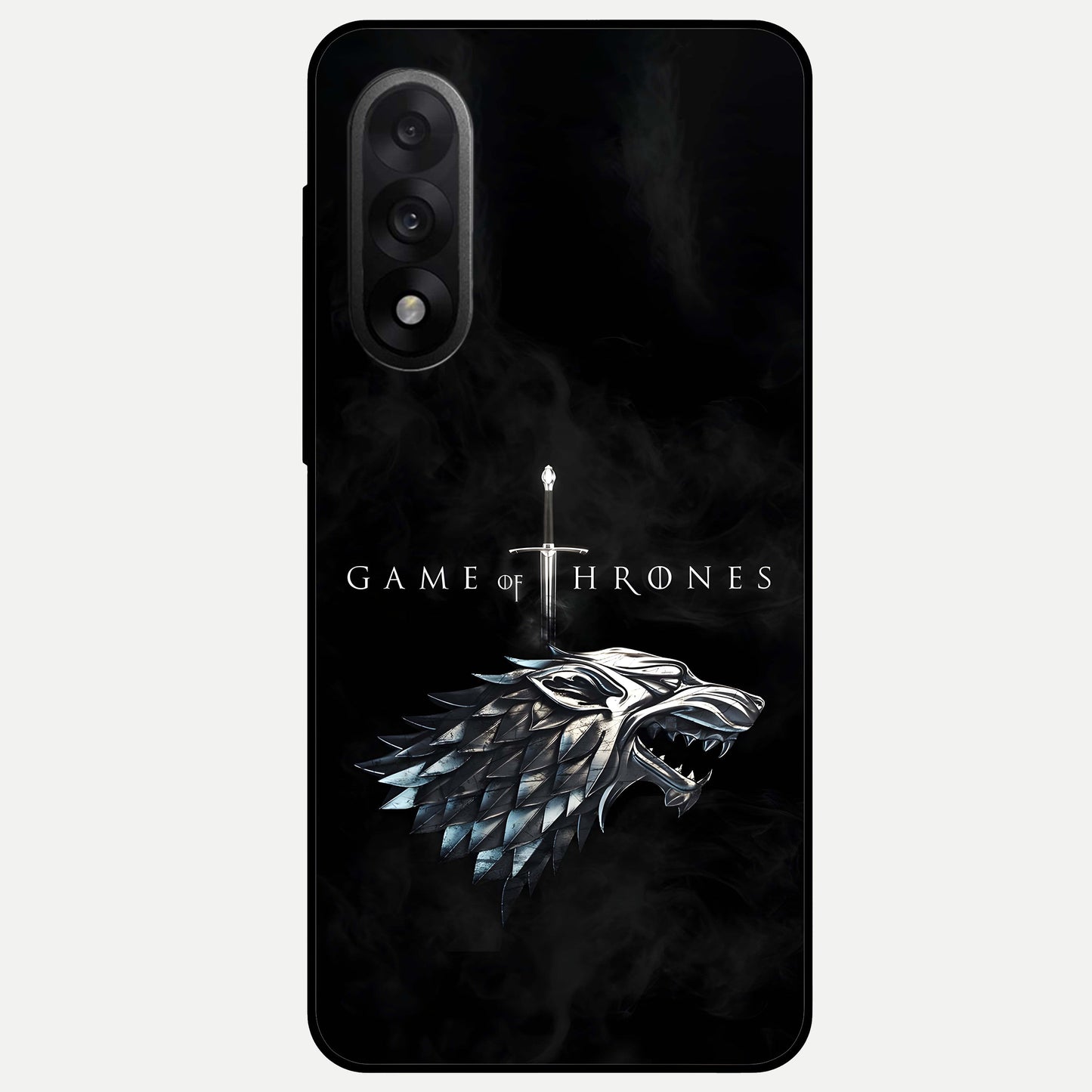  Throne Wolf Legacy Glass Case For Oneplus Nord 5 back cover – full design glossy printed glass finish