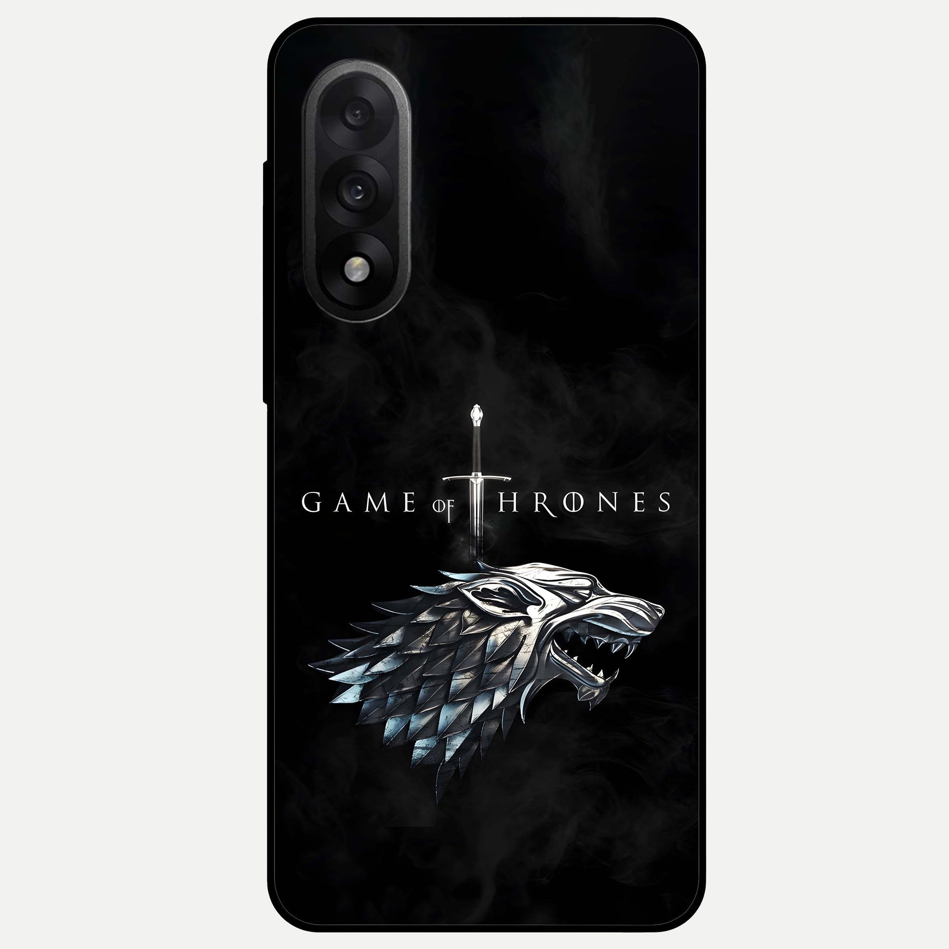  Throne Wolf Legacy Glass Case For Oneplus Nord 5 back cover – full design glossy printed glass finish
