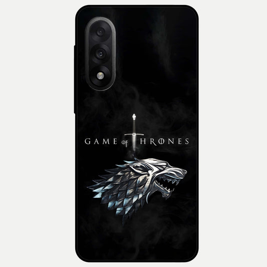  Throne Wolf Legacy Glass Case For Oneplus Nord 5 back cover – full design glossy printed glass finish