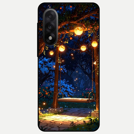  Twilight Garden Swing Glass Case For Oneplus Nord 5 back cover – full design glossy printed glass finish