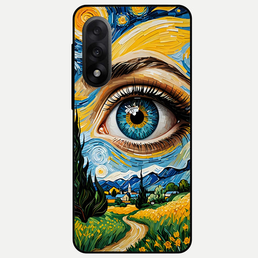  Van Gogh Eye Glass Case For Oneplus Nord 5 back cover – full design glossy printed glass finish