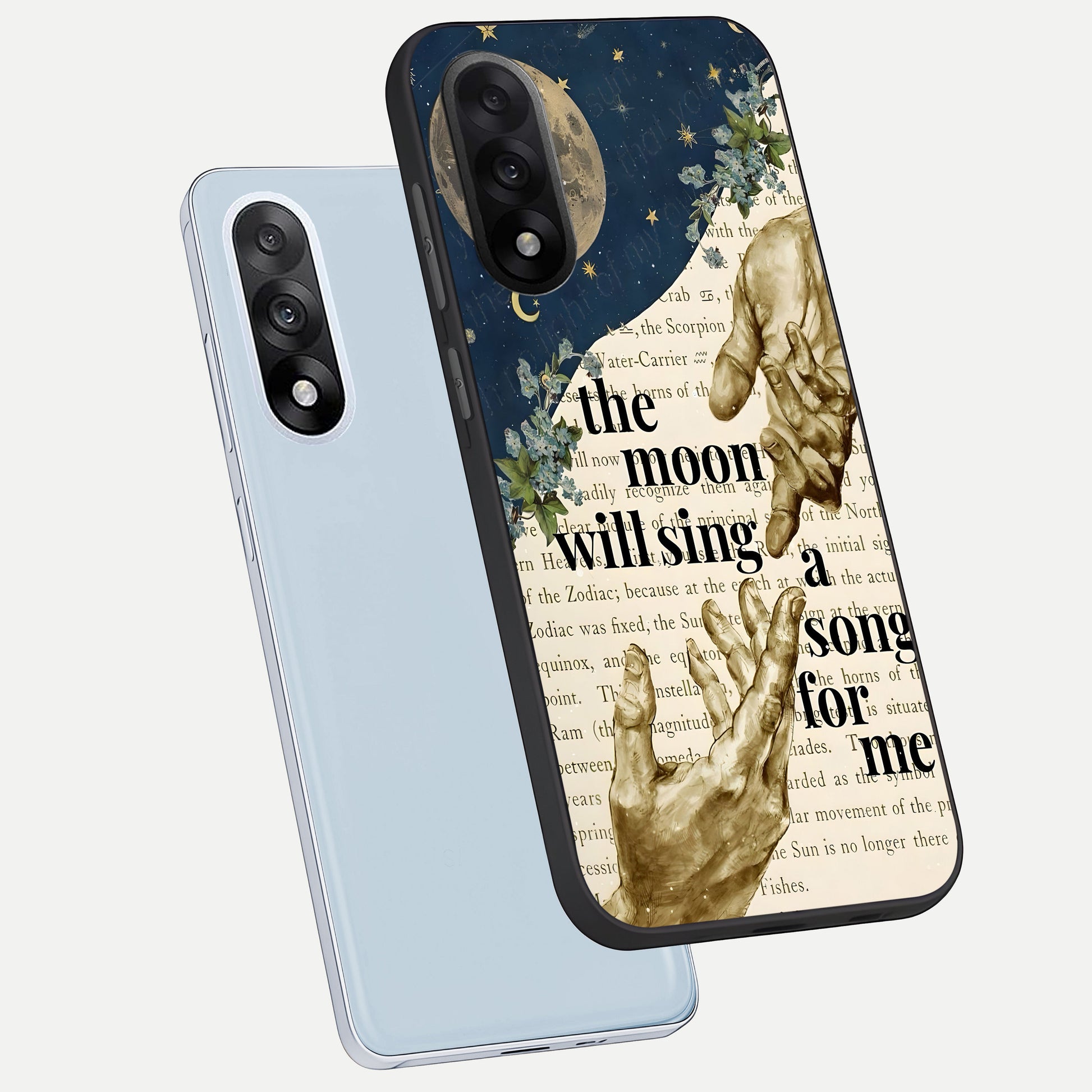  Aesthetic Divine phone case For Oneplus Nord 5 showing premium glass back cover with detailed artwork
