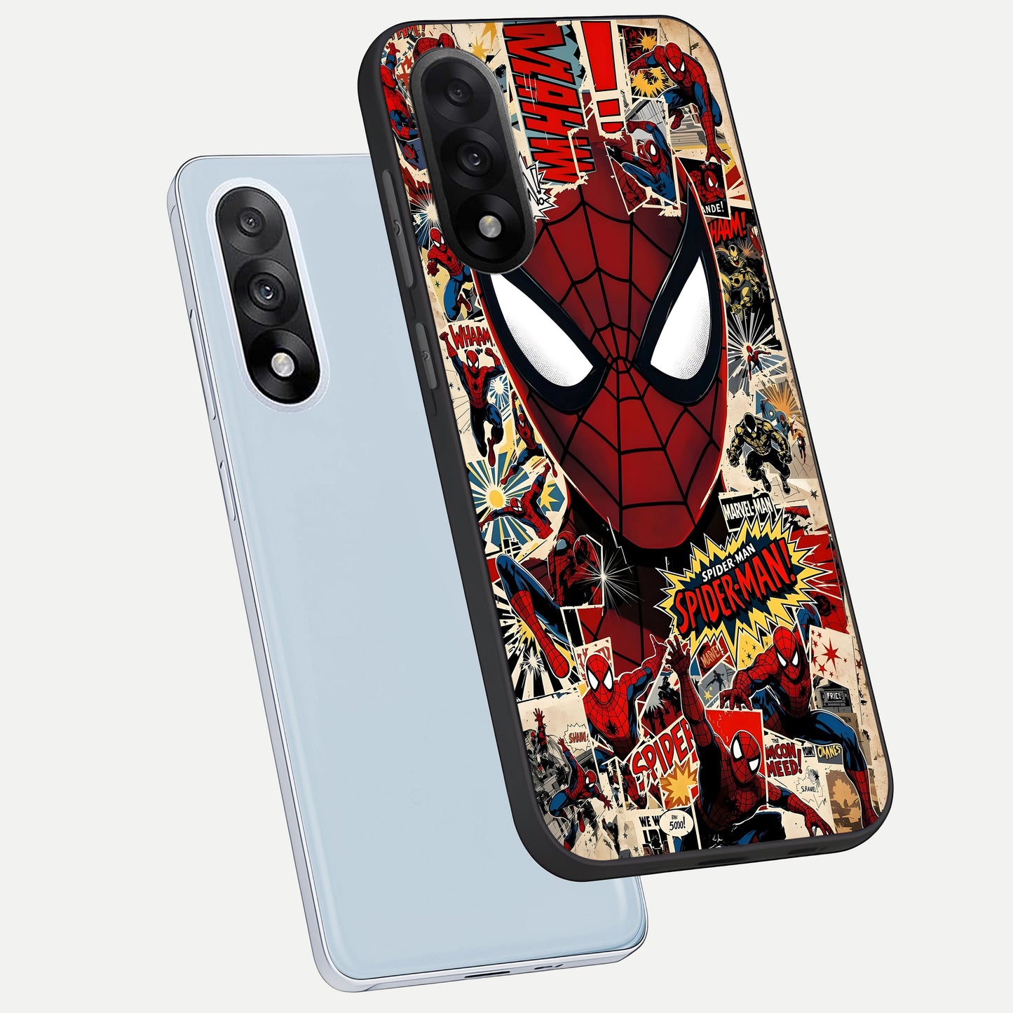  Aesthetic Wonder Spider phone case For Oneplus Nord 5 showing premium glass back cover with detailed artwork