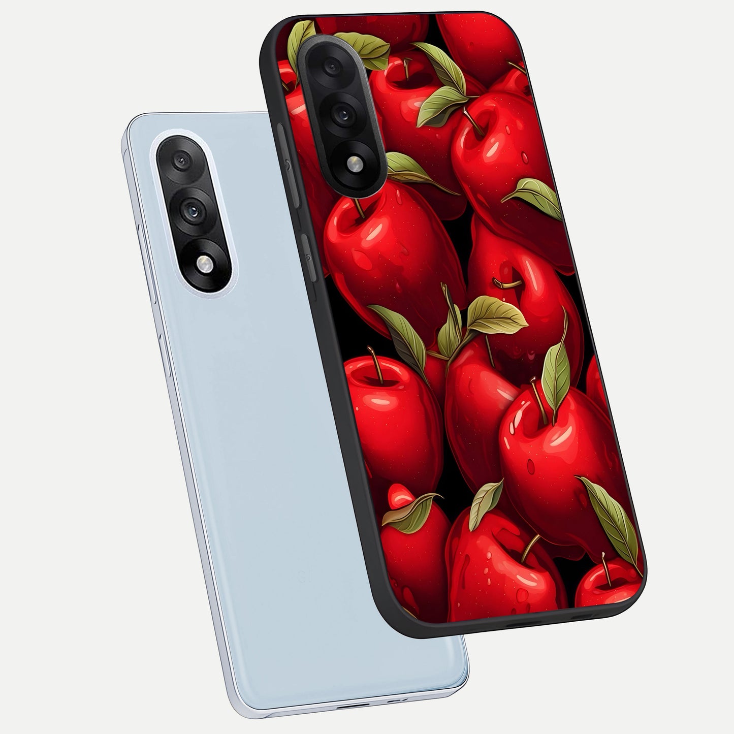  Apple Pattern phone case For Oneplus Nord 5 showing premium glass back cover with detailed artwork