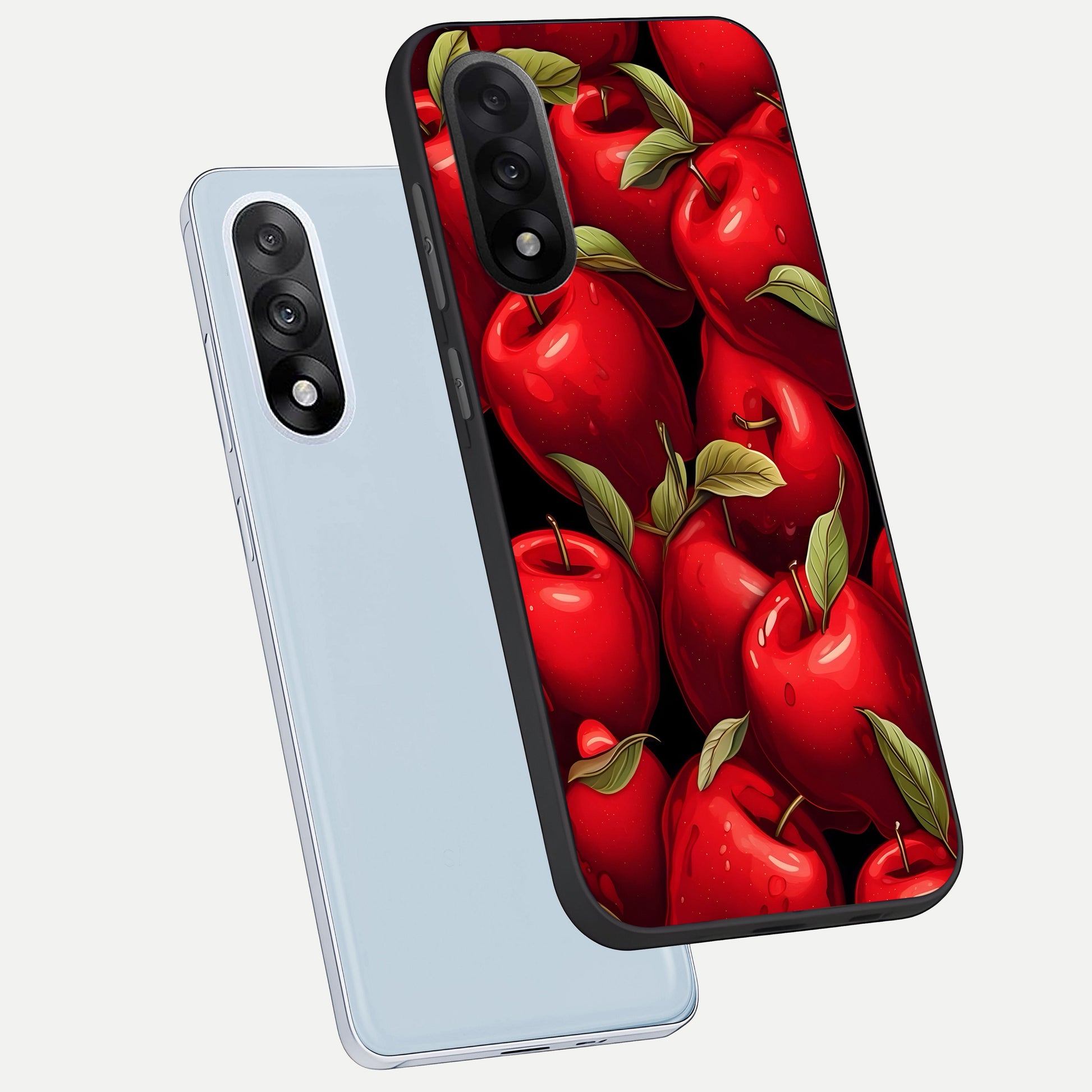  Apple Pattern phone case For Oneplus Nord 5 showing premium glass back cover with detailed artwork