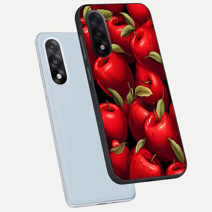  Apple Pattern phone case For Oneplus Nord 5 showing premium glass back cover with detailed artwork