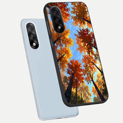  Autumn Sky Rise phone case For Oneplus Nord 5 showing premium glass back cover with detailed artwork