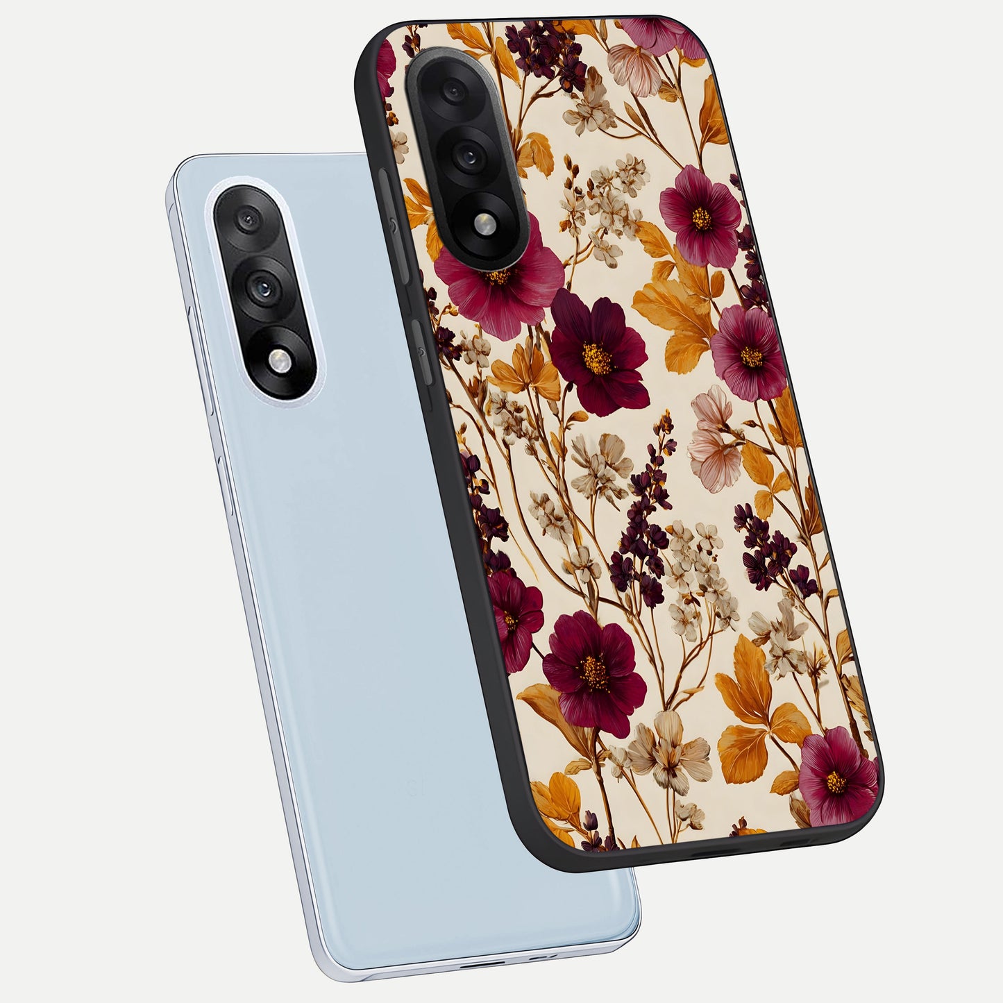  Autumn Wine Bloom phone case For Oneplus Nord 5 showing premium glass back cover with detailed artwork