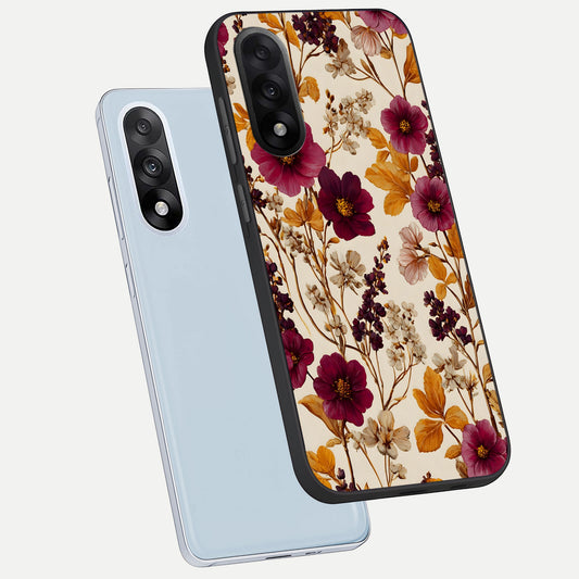  Autumn Wine Bloom phone case For Oneplus Nord 5 showing premium glass back cover with detailed artwork