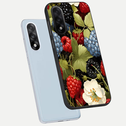  Berry Bloom Charm phone case For Oneplus Nord 5 showing premium glass back cover with detailed artwork